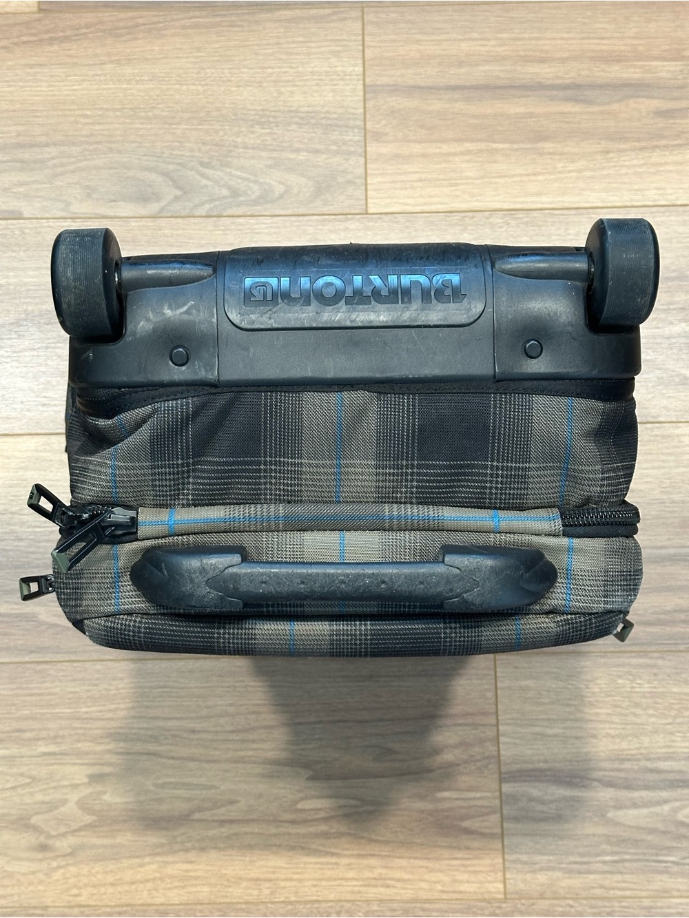 Burton Wheelie Flight Deck Carry-On Bag in Plaid - Picture 5 of 12